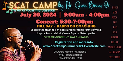 Imagem principal de SCAT CAMP SUMMER 2024: THE ART OF VOCAL IMPROVISATION