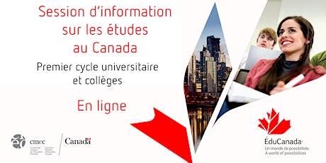 Primaire afbeelding van Session d'information sur les études au Canada : premier cycle et collèges