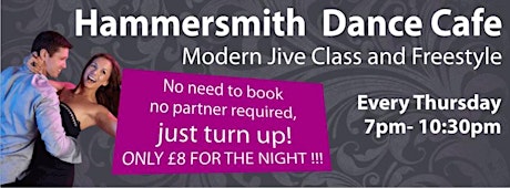 2 for 1 Tonight: Hammersmith Dance Cafe Thursday 3rd April 2014 primary image
