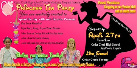  5th Annual Princess Tea Party and Vendor Craft Show primary image