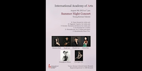 Hauptbild für Summer Night Concert - Young Korean Talents
