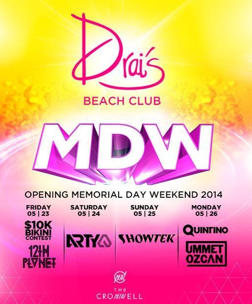 **POOL PARTY** Drais Beach Club - Rooftop Day Party