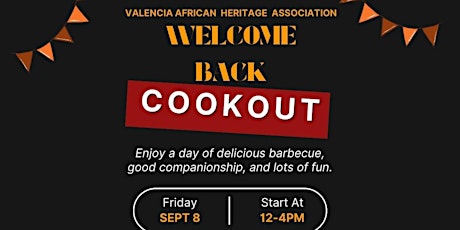 Imagen principal de Valencia African Heritage Welcome Back Cook Out