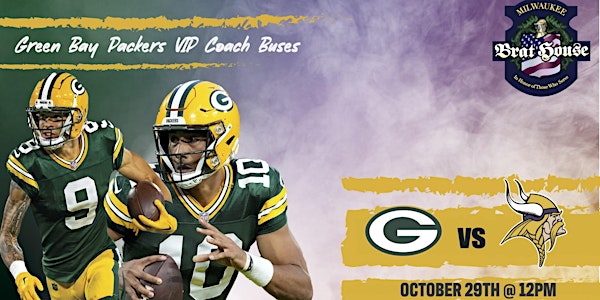 Packers vs. Vikings VIP Coach Buses Tickets, Sun, Oct 29, 2023 at 6:00 AM