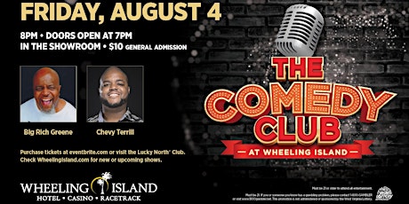 The Comedy Club at Wheeling Presents Big Rich Greene and Chevy Terrill primary image