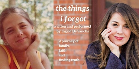 THE THINGS I FORGOT, written and performed by Ingrid De Sanctis primary image