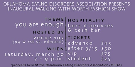 OEDA Presents: Walking With Worth - A Fashion Show primary image