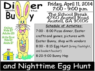 Dinner with the Bunny and Nighttime Egg Hunt primary image