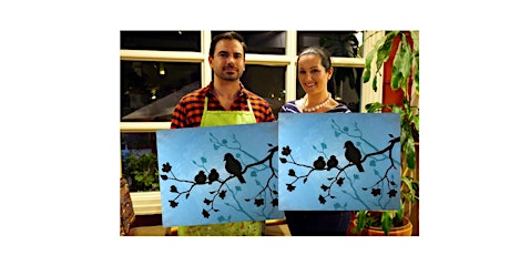 Mother Bird-Glow in dark, 3D, Acrylic or Oil-Canvas Painting Class