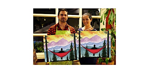 Mountain Hammock-Glow in dark, 3D, Acrylic or Oil-Canvas Painting Class