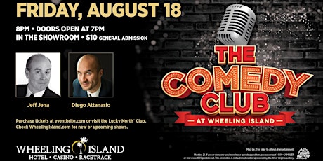 The Comedy Club at Wheeling Presents Jeff Jena & Diego Attanasio primary image