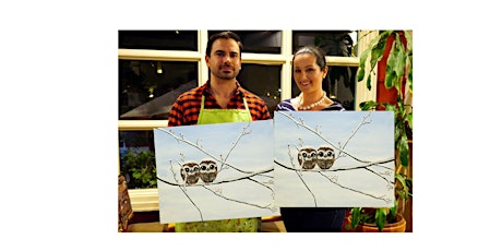 Owl Babies-Glow in dark, 3D, Acrylic or Oil-Canvas Painting Class