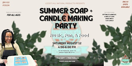 Image principale de Summer Soap & Candle Making Party
