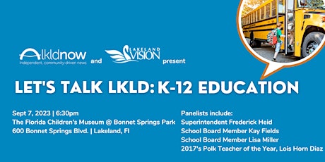 Let's Talk Lkld: K-12 Education primary image