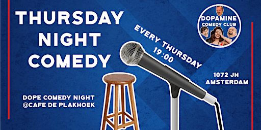 Primaire afbeelding van English Stand-up Comedy Amsterdam Every Thursday Night