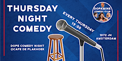 Primaire afbeelding van English Stand-up Comedy Amsterdam Every Thursday Night