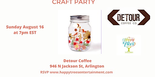 Imagen principal de Create Your Own Mason Jar Lantern Workshop at Detour Coffee