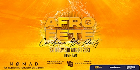 AFRO FETE | CARIBANA AFTER PARTY | CARIBANA SATURDAY primary image