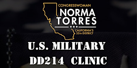 Imagem principal do evento CONGRESSWOMAN NORMA TORRES— U.S. Military DD214 Clinic