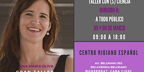 TALLER CON(S)CIENCIA de ANA MARÍA OLIVA en BUENOS AIRES. primary image