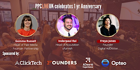 PPC Live UK celebrates 1yr Anniversary primary image