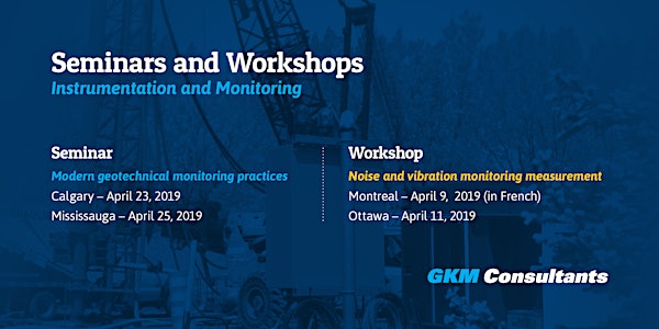 GKM | Geotechnical Instrumentation Seminar | Calgary (AB)