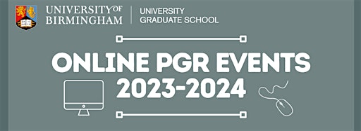 Collection image for Online PGR Events 2023-2024
