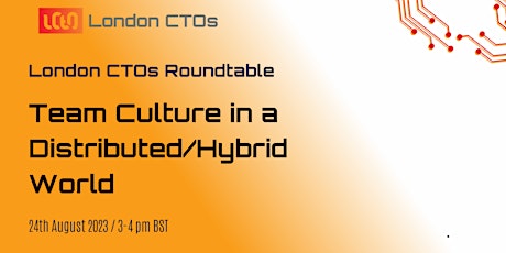 Imagen principal de LCTOs: Team Culture in a Distributed/Hybrid World