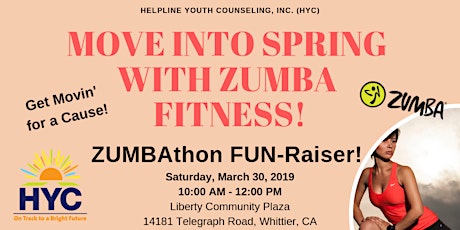 ZUMBAthon Fun-Raiser for Helpline Youth Counseling, Inc. (HYC) primary image
