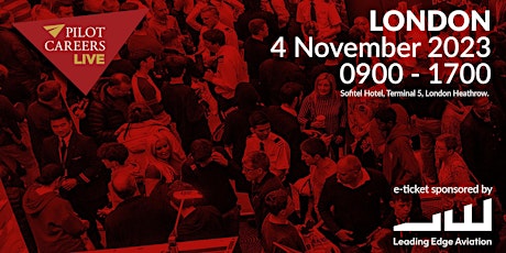 Pilot Careers Live London - November 4 2023 primary image