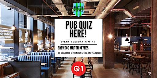 Tuesday Night Quiz at the BrewDog primary image
