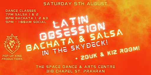 Latin Obsession - Bachata & Salsa in The Skydeck Saturday 5th of August primary image