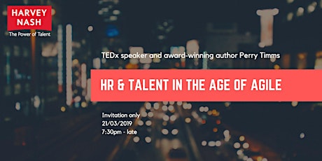 HR and Talent in the age of Agile primary image