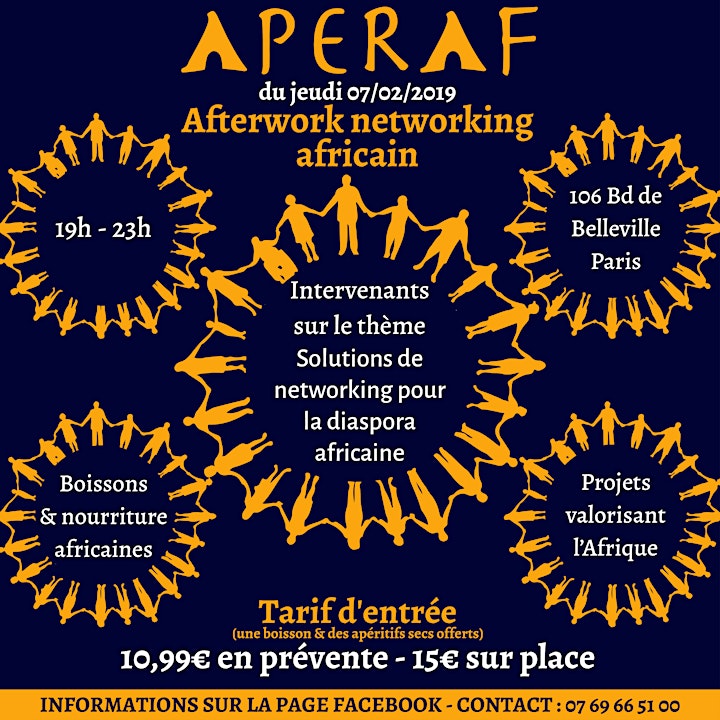 Image pour L'Apéraf du jeudi 07/02 : Afterwork networking africain 