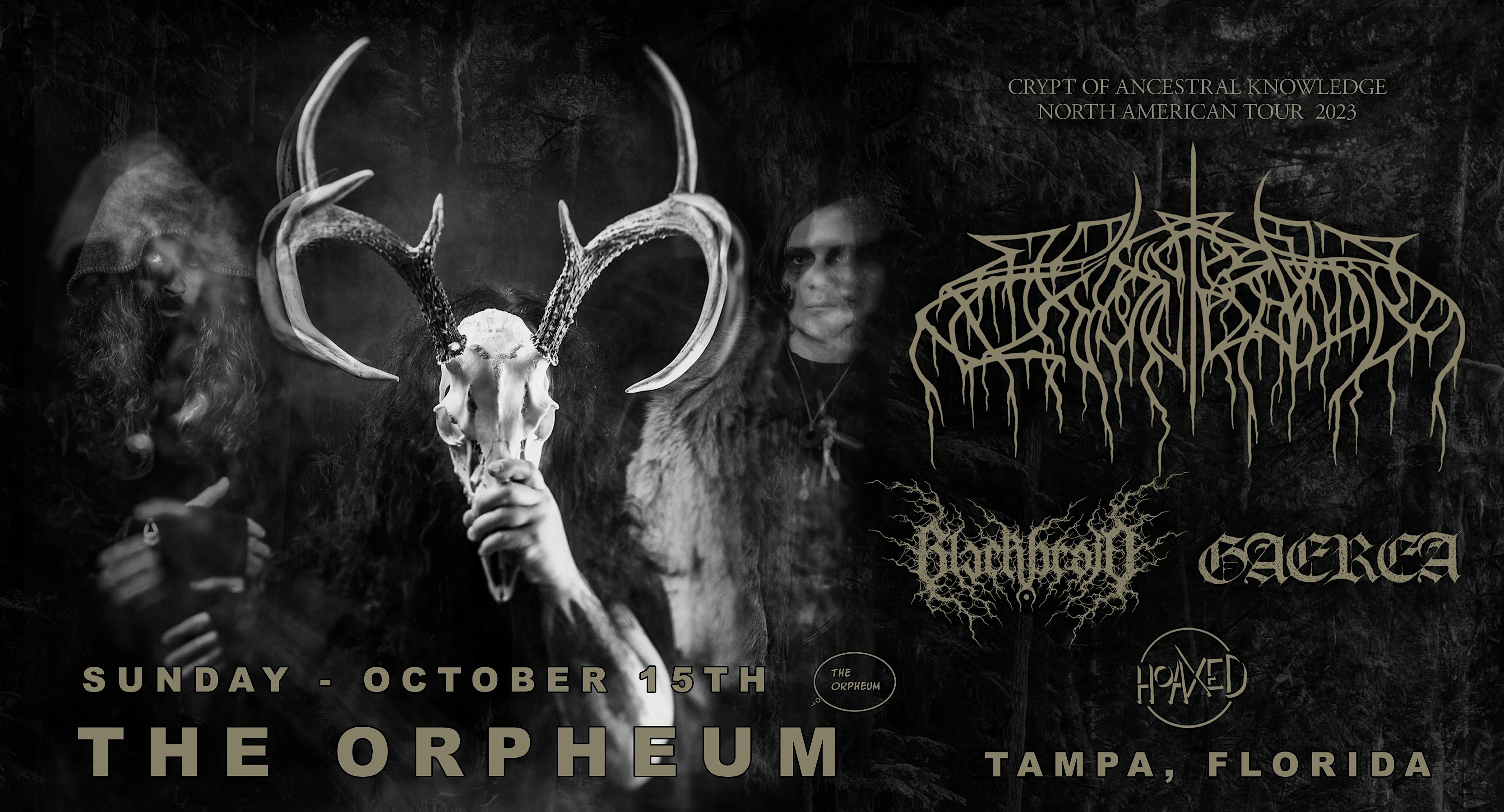 Wolves in the Throne Room, Blackbraid, Gaerea, and Hoaxed in Tampa at the Orpheum