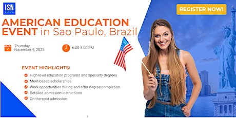 Imagen principal de American Education Event in Sao Paulo, Brazil