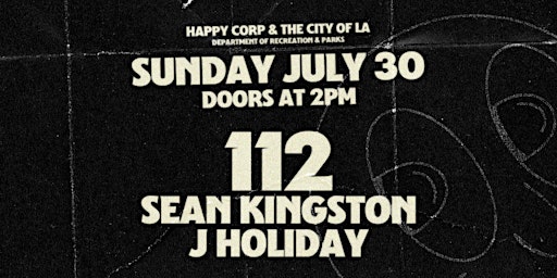 FREE: Concert with 112, Sean Kingston & J Holiday primary image