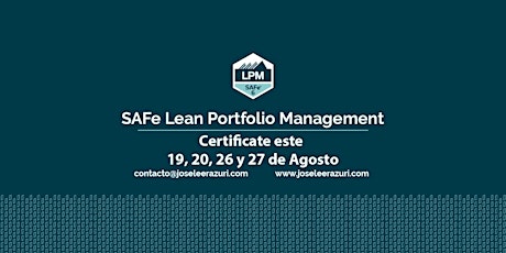 Curso de Certificación en Lean Portfolio Management Agosto primary image