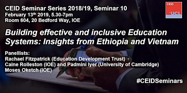 Building Effective and Inclusive Education Systems: Insights from Ethiopia...