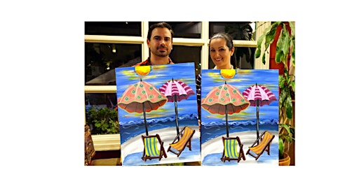 Imagem principal do evento Sea for Two-Glow in dark, 3D, Acrylic or Oil-Canvas Painting Class