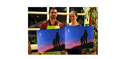 Star Gazing-Glow in dark, 3D, Acrylic or Oil-Canvas Painting Class
