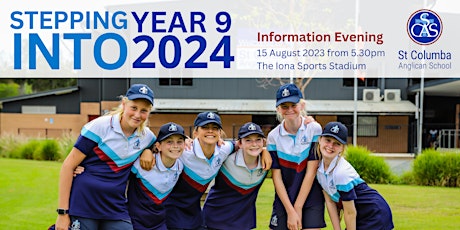 Stepping into Year 9 2024 - Information Evening primary image