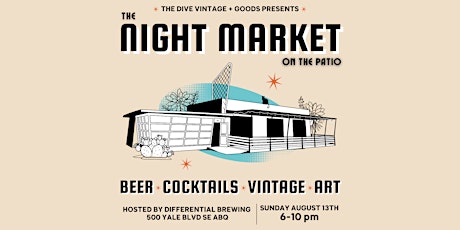 The Dive Vintage x Differential Brewing Patio Pop-up Night Market primary image