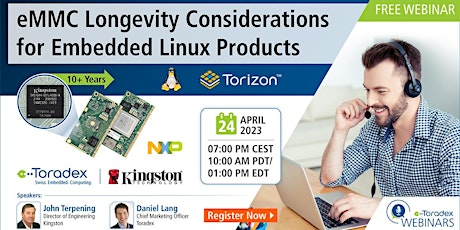 Webinar: eMMC Longevity Considerations for Embedded Linux Products primary image
