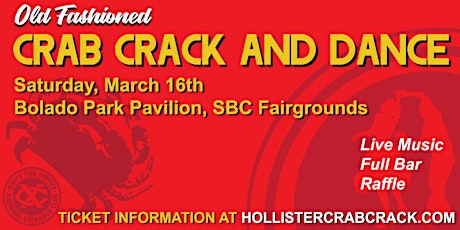 2019 Hollister Exchange Club Crab Crack & Dance primary image