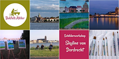 Primaire afbeelding van Schilder de historische skyline van Dordrecht