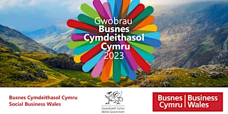 Imagem principal do evento Social Business Wales Awards 2023 / Gwobrau Busnes Cymdeithasol Cymru 2023