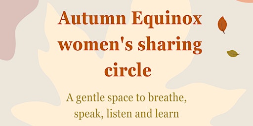 Autumn Equinox women's sharing circle primary image