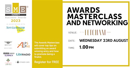 Image principale de 188 - SME Surrey Business Awards Masterclass