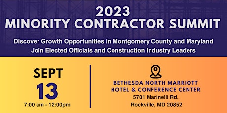 HCCMC Minority Contractor Summit 2023 primary image